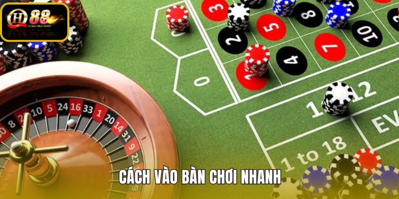 Roulette QH88 đường vào bàn live gọn và đúng sảnh
