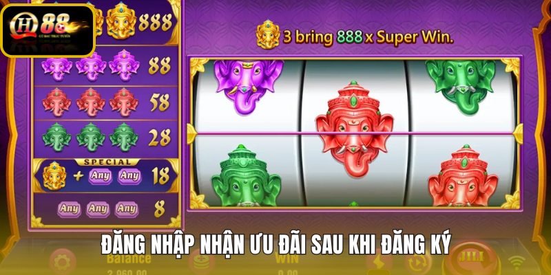 Đăng ký QH88 xong vào tài khoản xem ưu đãi