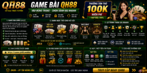 Game Bài QH88 - Vào Đúng Trang Chọn Sảnh Bài Nhanh