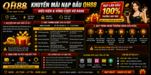 Khuyến Mãi Nạp Đầu QH88 - Điều Kiện Và Vòng Cược Rõ