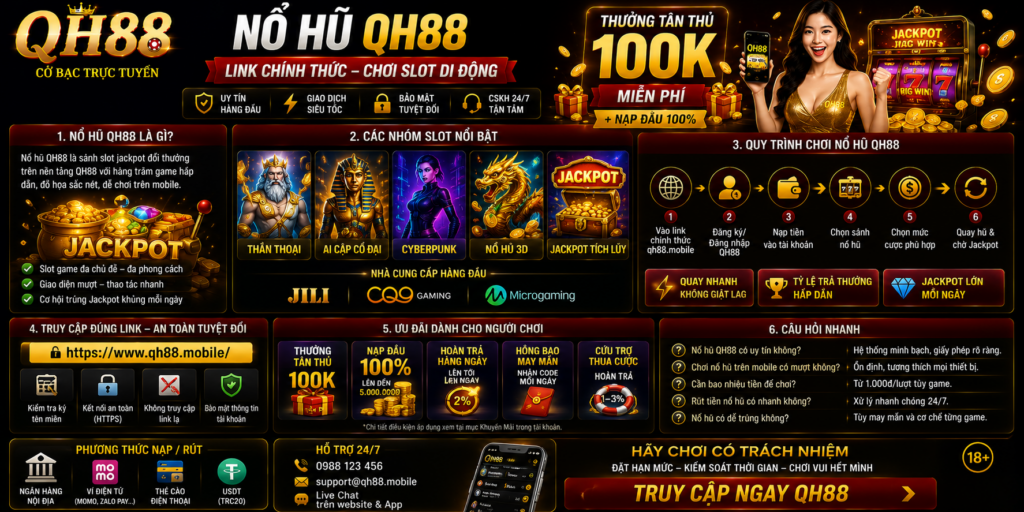 Nổ Hũ QH88 - Link Chính Thức Chơi Slot Di Động
