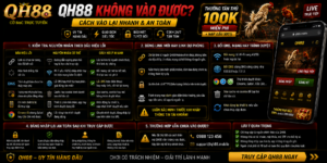 QH88 Không Vào Được - Cách Vào Lại Nhanh Và An Toàn