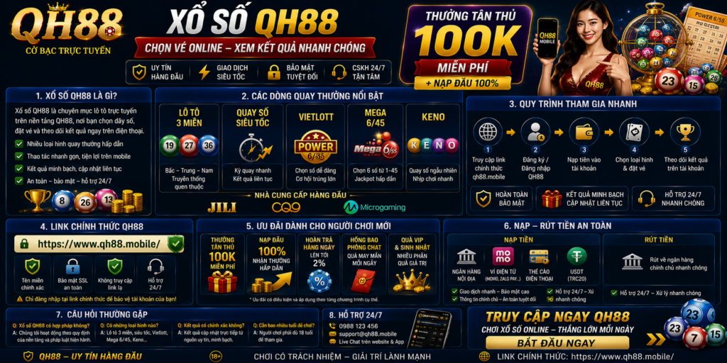 Xổ Số QH88 - Chọn Vé Online Và Xem Kết Quả Nhanh